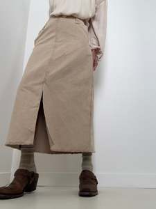 Clothing: Estasi Maxi Skirt Beige