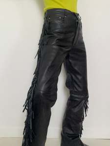 Bottoms: Saguaro Tassel Leather Pants