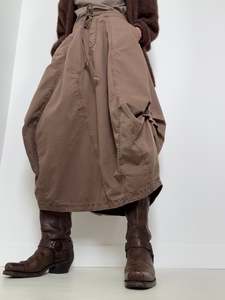Willow Poplin Maxi Skirt Chocolate
