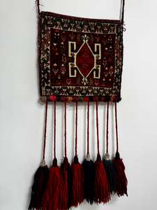 Homewares: Tribal Vintage Afghan Baluch Carpet Saddlebag