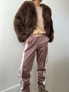 Blazers: Cropped Cacao Fur