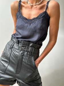 Camisoles: IKKS Silk Cami Navy
