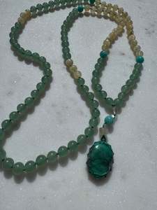 Citrine & Green Aventurine Mala 1