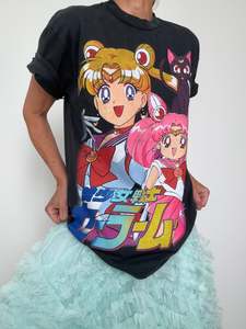 Black Anime Tee