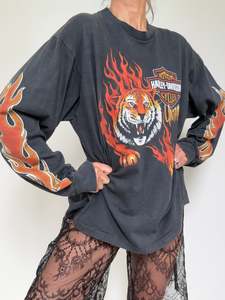 Top Selects: Tiger Harley Davidson Vintage Style Tee