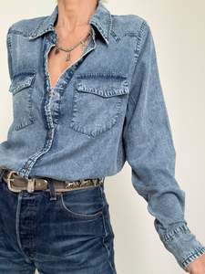 Camisa Metallic Denim