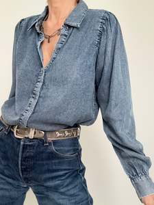 Rapsodia: Camisa Balloon Sleeve Denim
