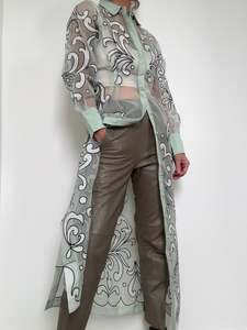 Dresses: Applique Foam Button Through Dress