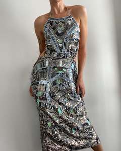 Mermaid Open Back Sequin Dress