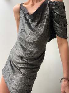 Off the Shoulder Sequin Dress