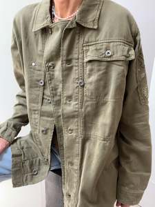 Free People Embroidered Military Jacket