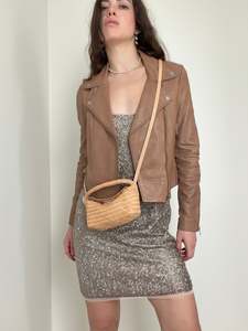 Leather Jackets: Mushroom Leather Biker