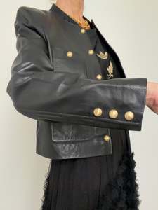 Leather Jacket With Four Pockets