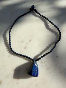Lapis String Pendant