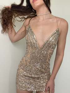 Clothing: Dusty Rose Crossback Mini Dress