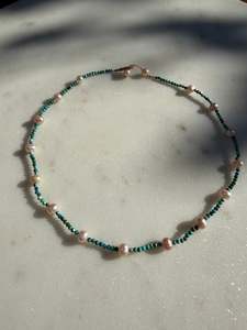 Seafoam Pearl Necklace