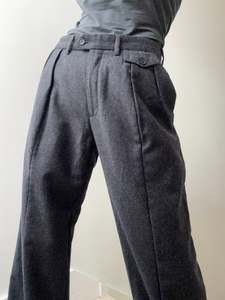 Trousers: Vintage Neil Barrett Grey Wool Pants