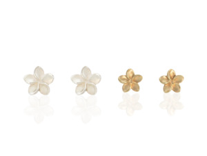 Earrings: Frangipani Stud Earrings