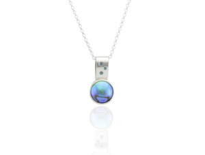 Blue Pearl Pendant with Topaz