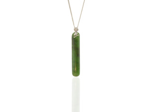 Pendants: Greenstone Pendant with Fantail Bail