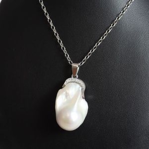Fine Jewellery Jewellers Bench: Modern Handmade Diamond and Cultured Pearl Pendant