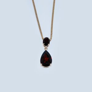 Fine Jewellery Jewellers Bench: Deep Red Garnet Pendant