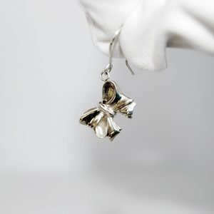 Sterling Silver Bow Earrings