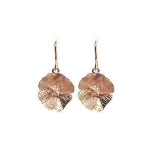 Delicate Small Poppy Earrings