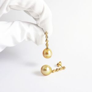 Golden South Seas Pearl Earrings