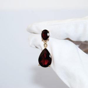 Earrings Jewellers Bench: Deep Red Garnet Earrings