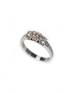 Products: Trilogy Diamond Ring with Channel Set Shoulders