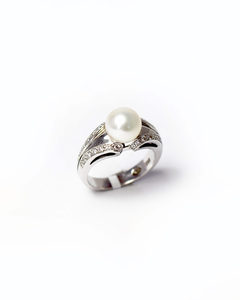 Products: Pearl and Diamond Dress Ring