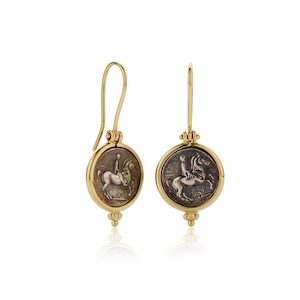 Grecian Coin Earrings