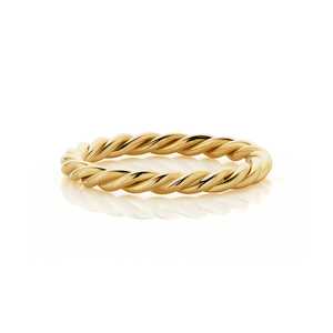 Wedding Rings: Gold Twist Band
