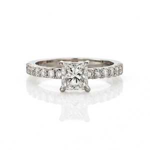 Engagement Rings: Classic Princess-Cut Solitaire
