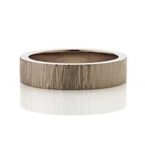 White Gold: Textured Woodgrain Band