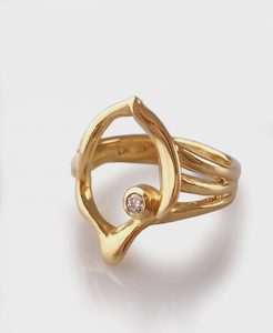 Products: RGss 548 Sterling silver KINA inspired signet style ring size N.5