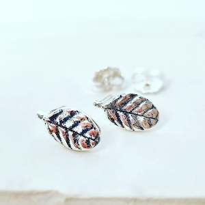 Earrings: Native Leaf Studs