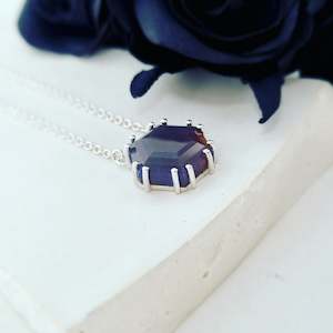 Your Unique Sparkle: The Hexagonal Opal Necklace