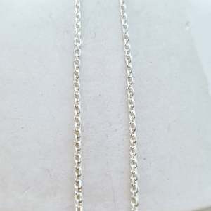 Short Round Cable Link Chain in Sterling Silver