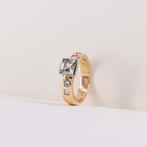 Engagement Rings: Pink Sapphire 9ct Rose Gold Ring