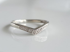 925 Sterling Silver Wishbone Diamond Ring 1216260326-2