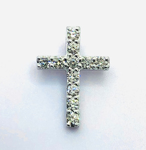 Products: Cross Pendant with 1/5 Carat TW of VS2 Quality Diamonds in 14k Gold J Ferns Jewellery