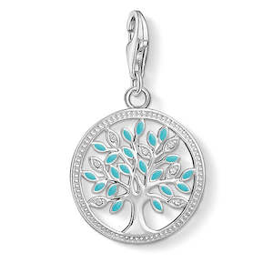 DEFAULT: THOMAS SABO C/CLUB TURQ TREE OF LIFE