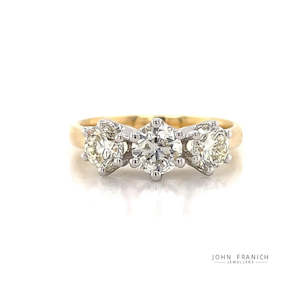 Anniversary Rings: 18k B/Tne 1.50ct Diamond Ring