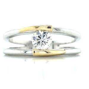 Rings Solitaire: 9k B/Tn 0.40ct G SI Diamond Ring