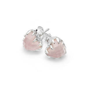 Earrings: Stolen Girlfriends Club Love Claw Earrings Rose Quartz