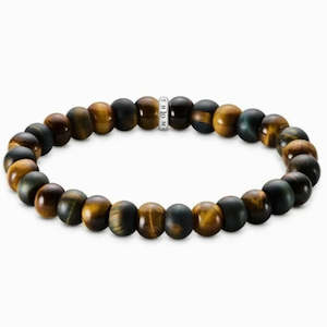 THOMAS SABO REBEL BLUE GOLDEN TIGERS EYE B/L 19cm