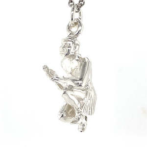 Childrens Jewellery: Stg Silver Maori Warrior Charm Pendant