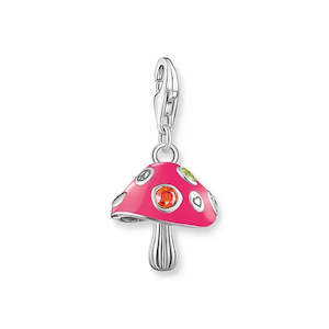 Thomas Sabo Charm Club: THOMAS SABO C/CLUB CZ PINK MUSHROOM